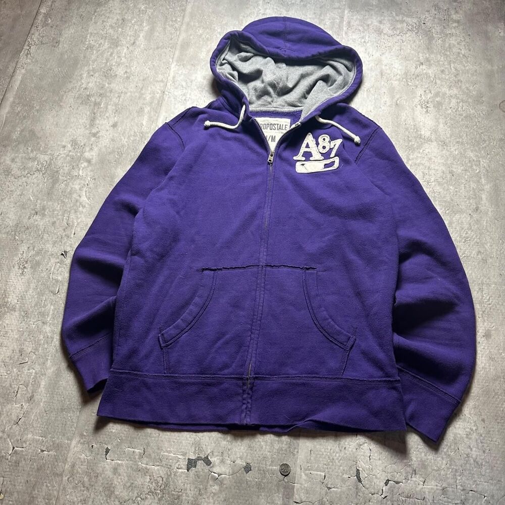 Aeropostale Men's Purple Hoodie